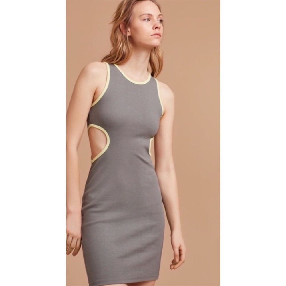Wilfred Free Dray cutout dress Nickel and citric Size Medium